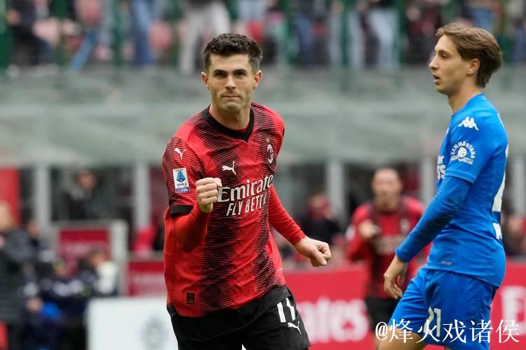 意甲-恩昆库双响普利西奇建功 AC米兰3-0大胜维罗纳